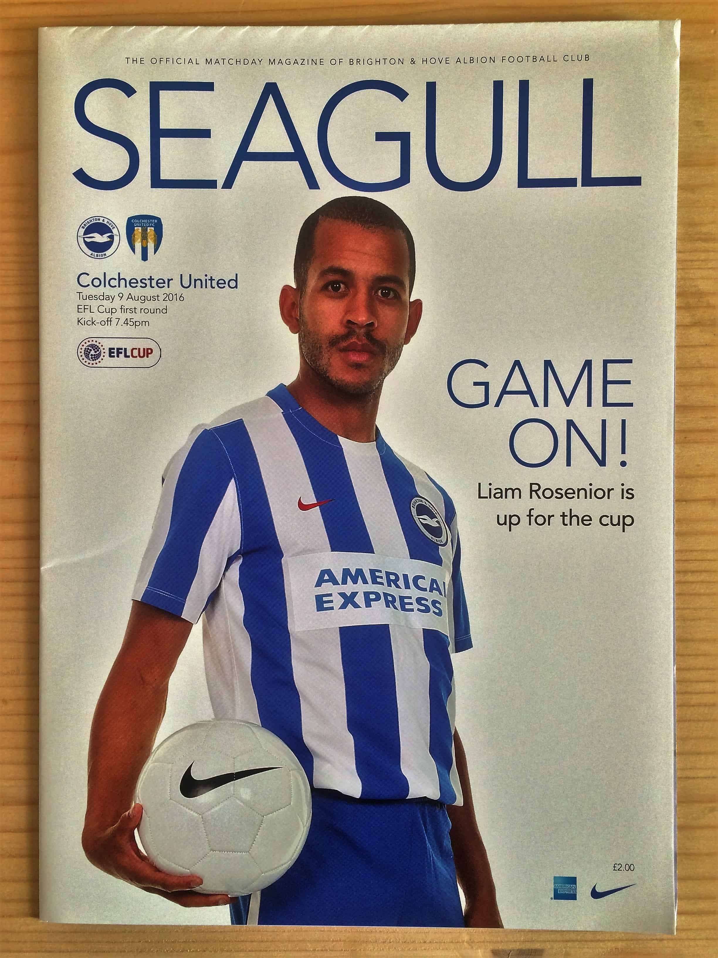 Brighton & Hove Albion FC v Colchester United FC